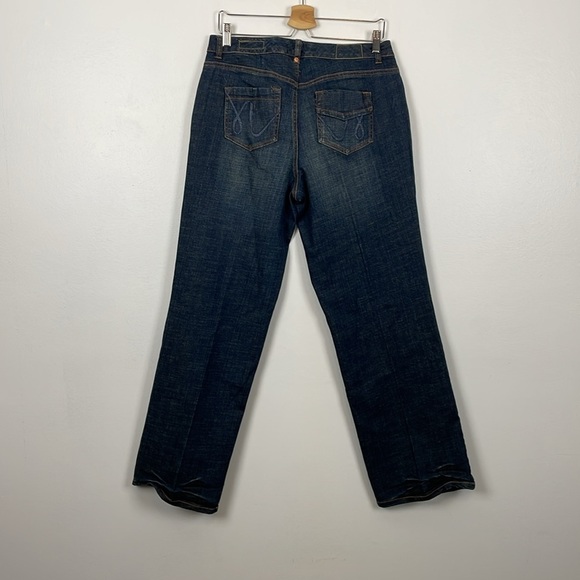 Lane Bryant Venezia Jeans Womens 14 Plus Size 5 Pocket Wide Leg Blue Jeans Pants - Picture 4 of 8